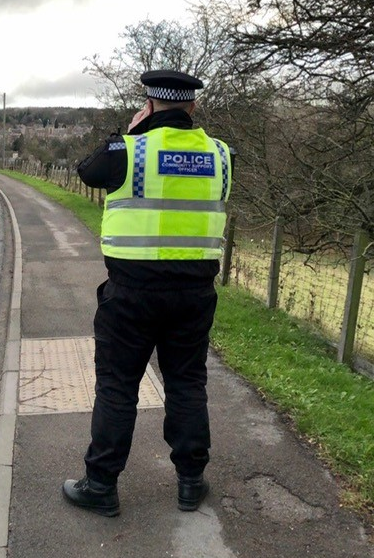 A PCSO doing speed checks