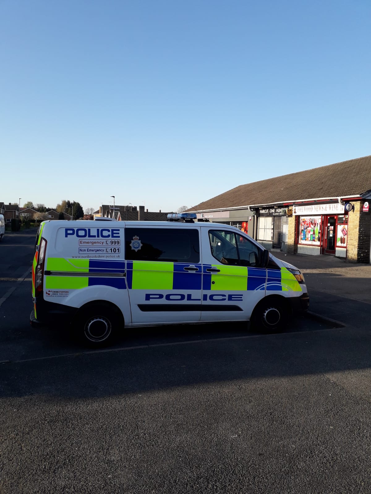Police van in Foxwood
