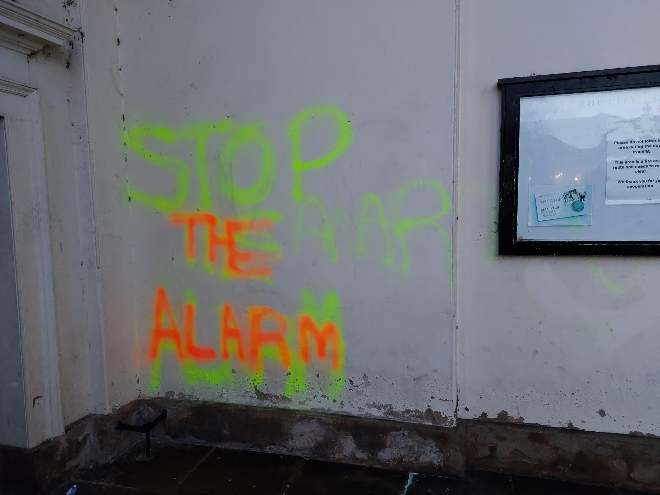 York Castle Museum graffiti