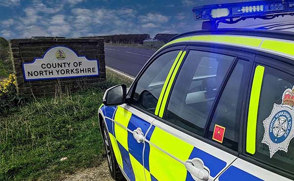 police car with north yorkshire sign