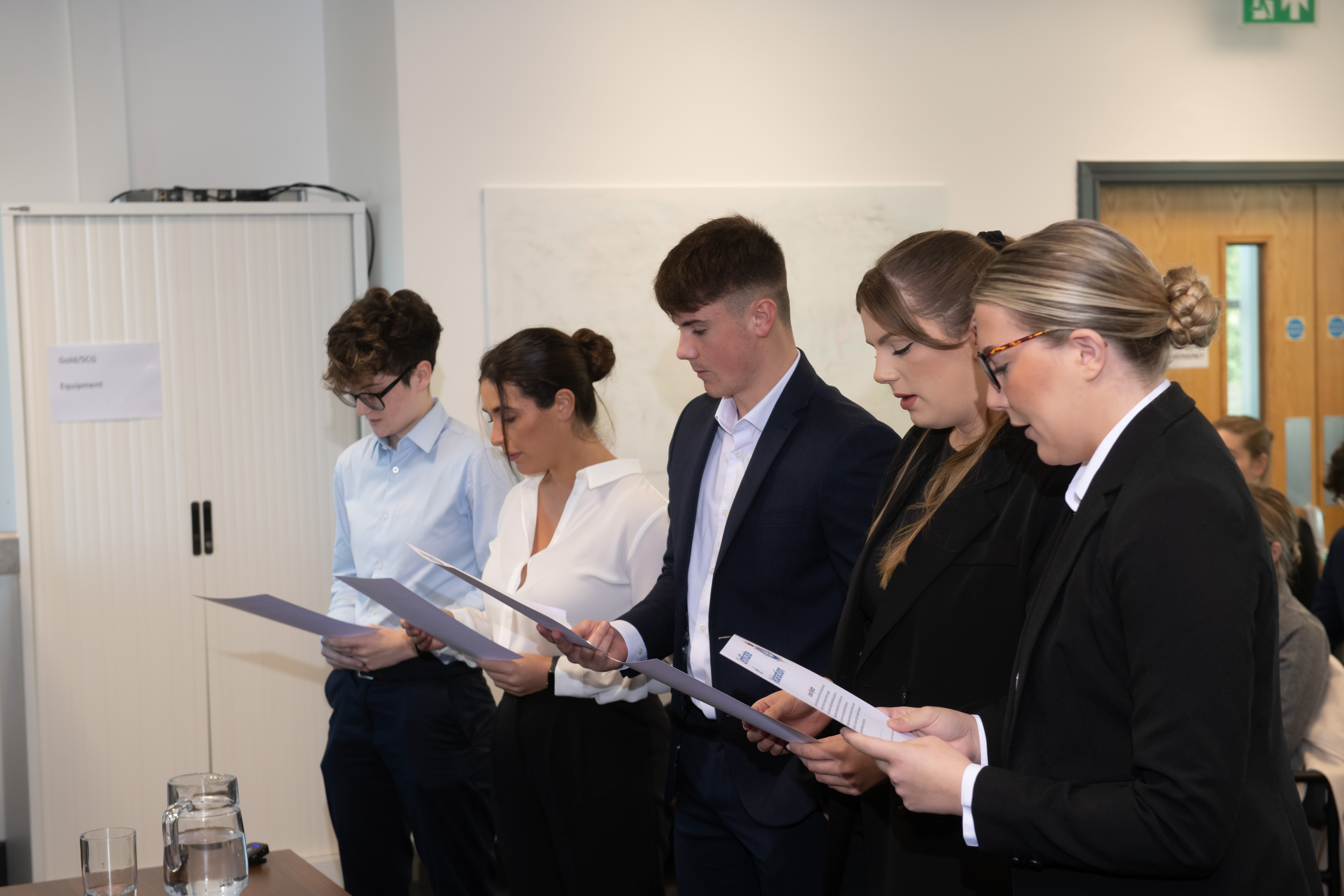 New police officers reading their police oath 