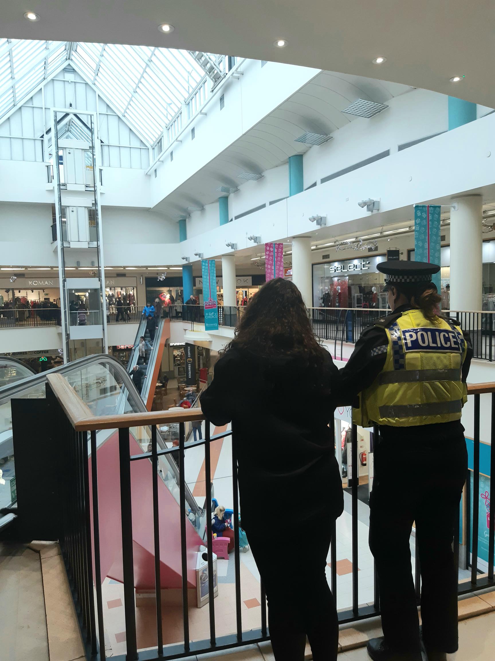 officers on a Christmas retail crime operation in Scarborough 