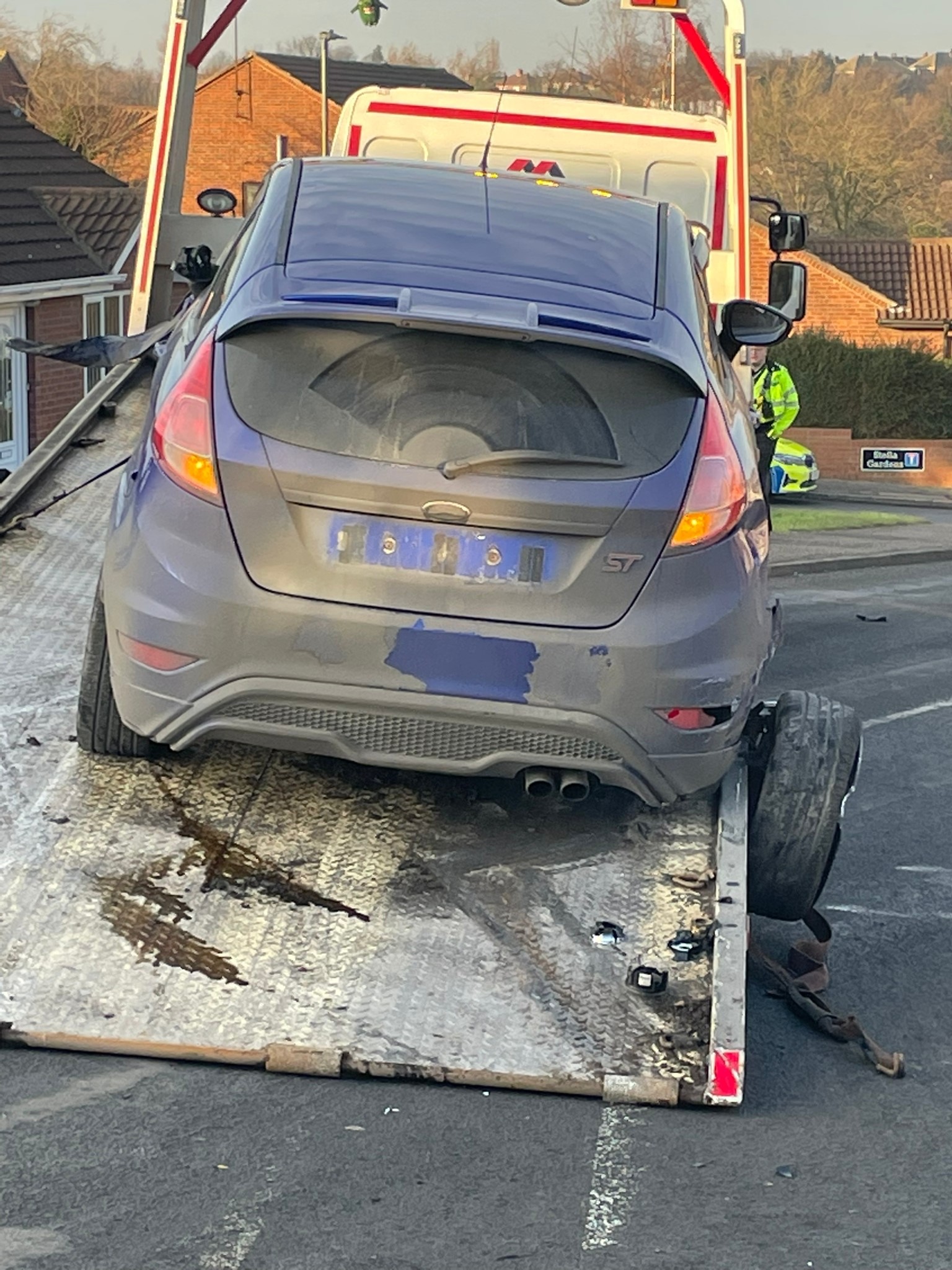 The vehicle recovered