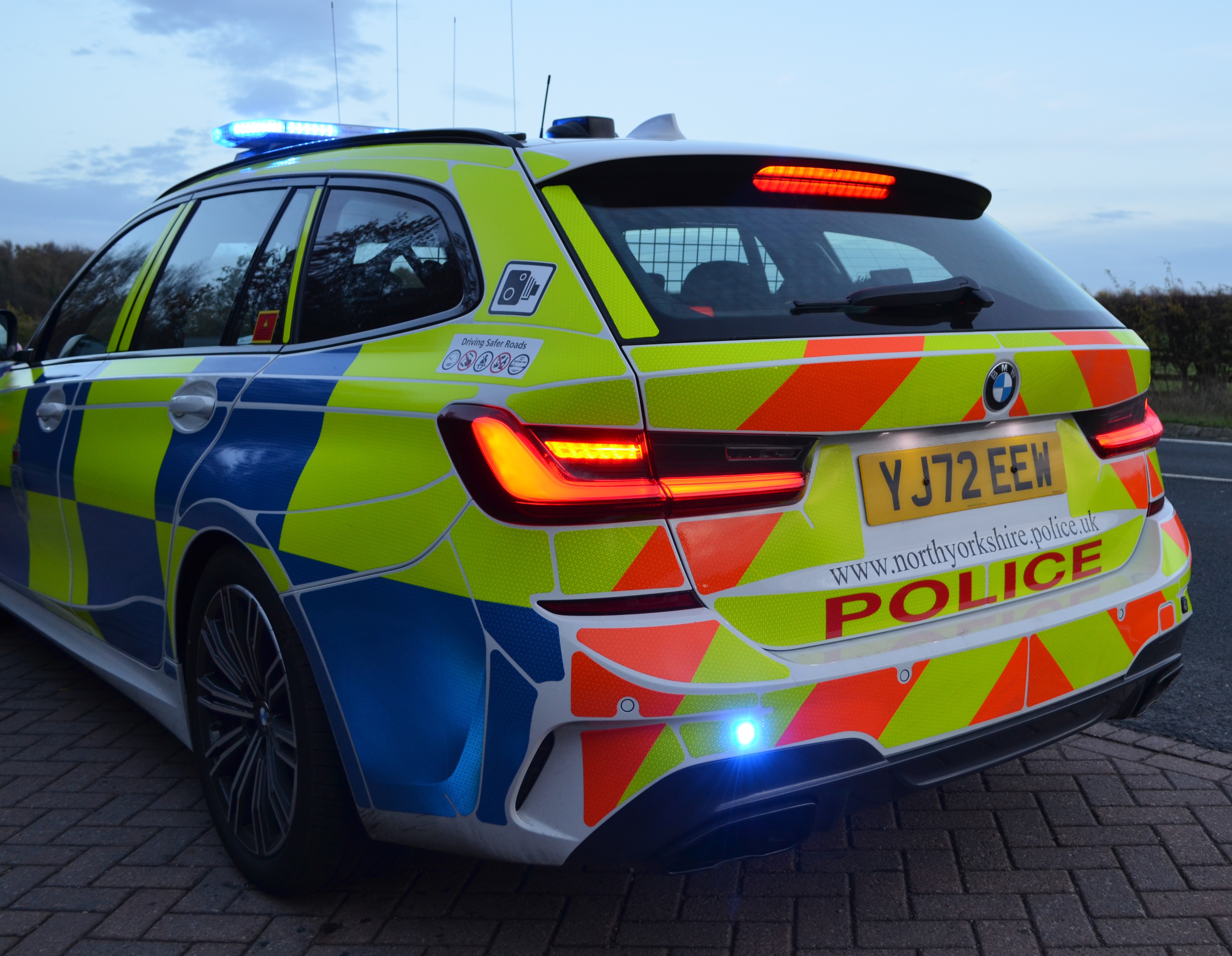 marked police car 