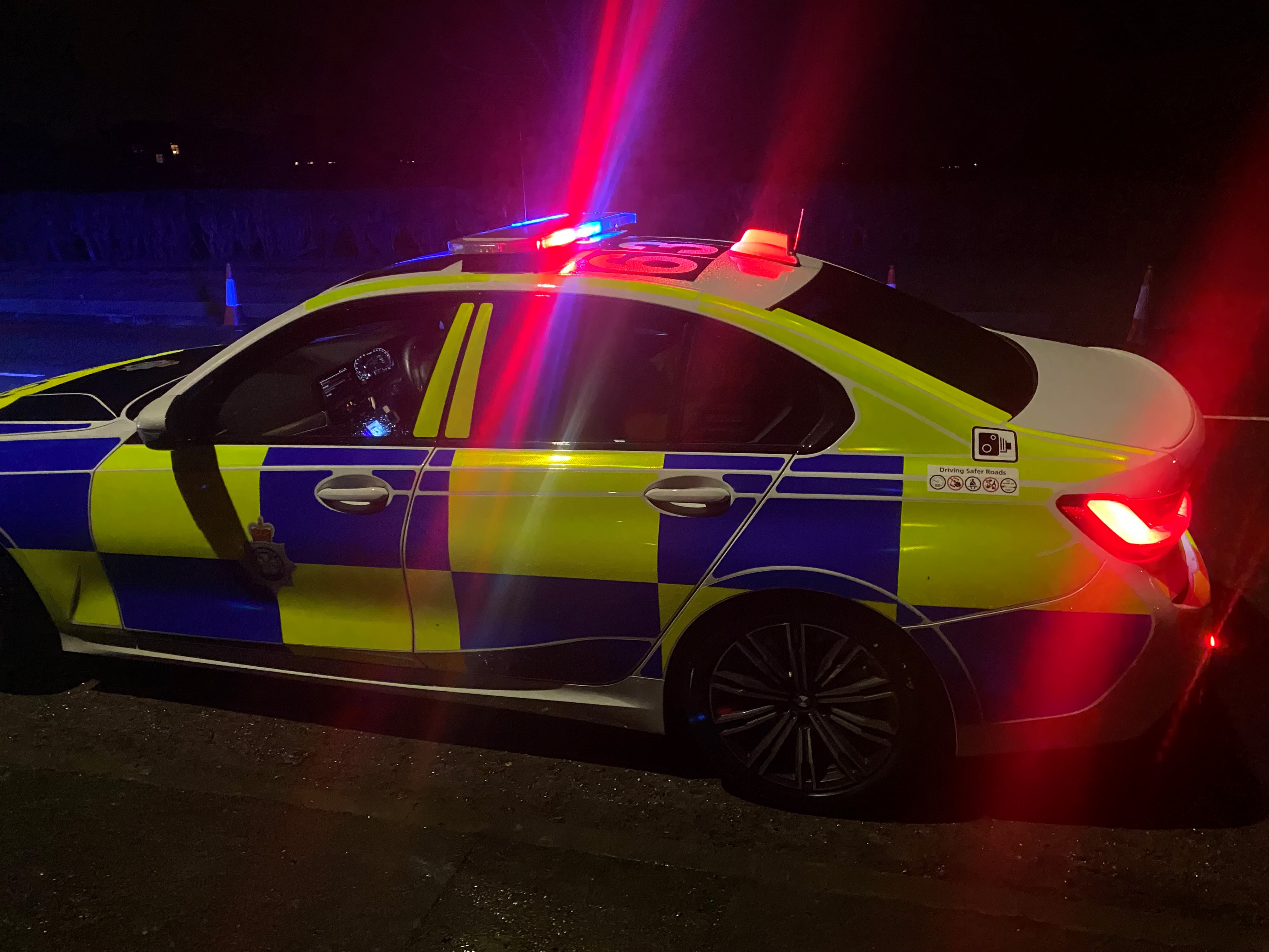 marked police car 