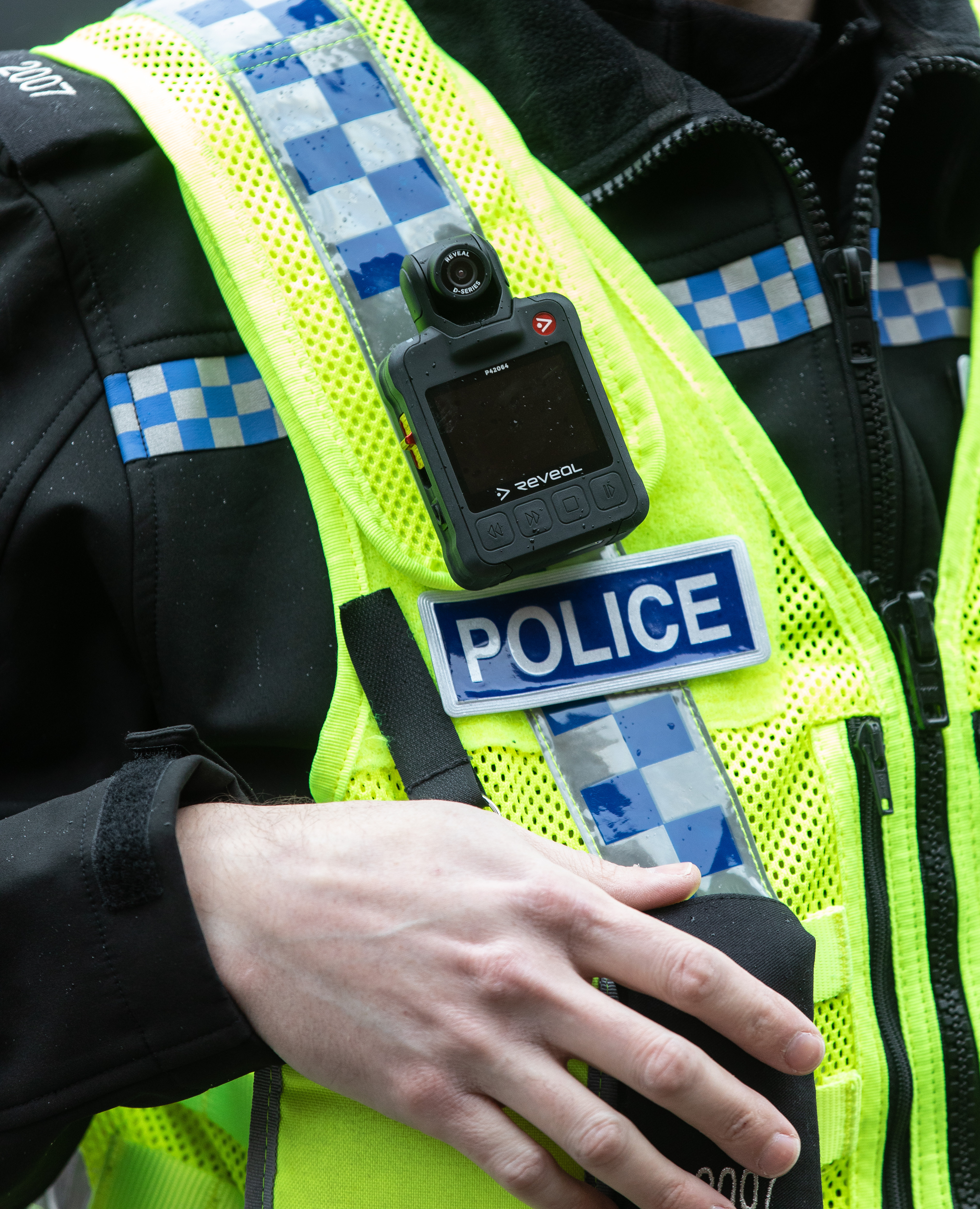 Police officer high vis