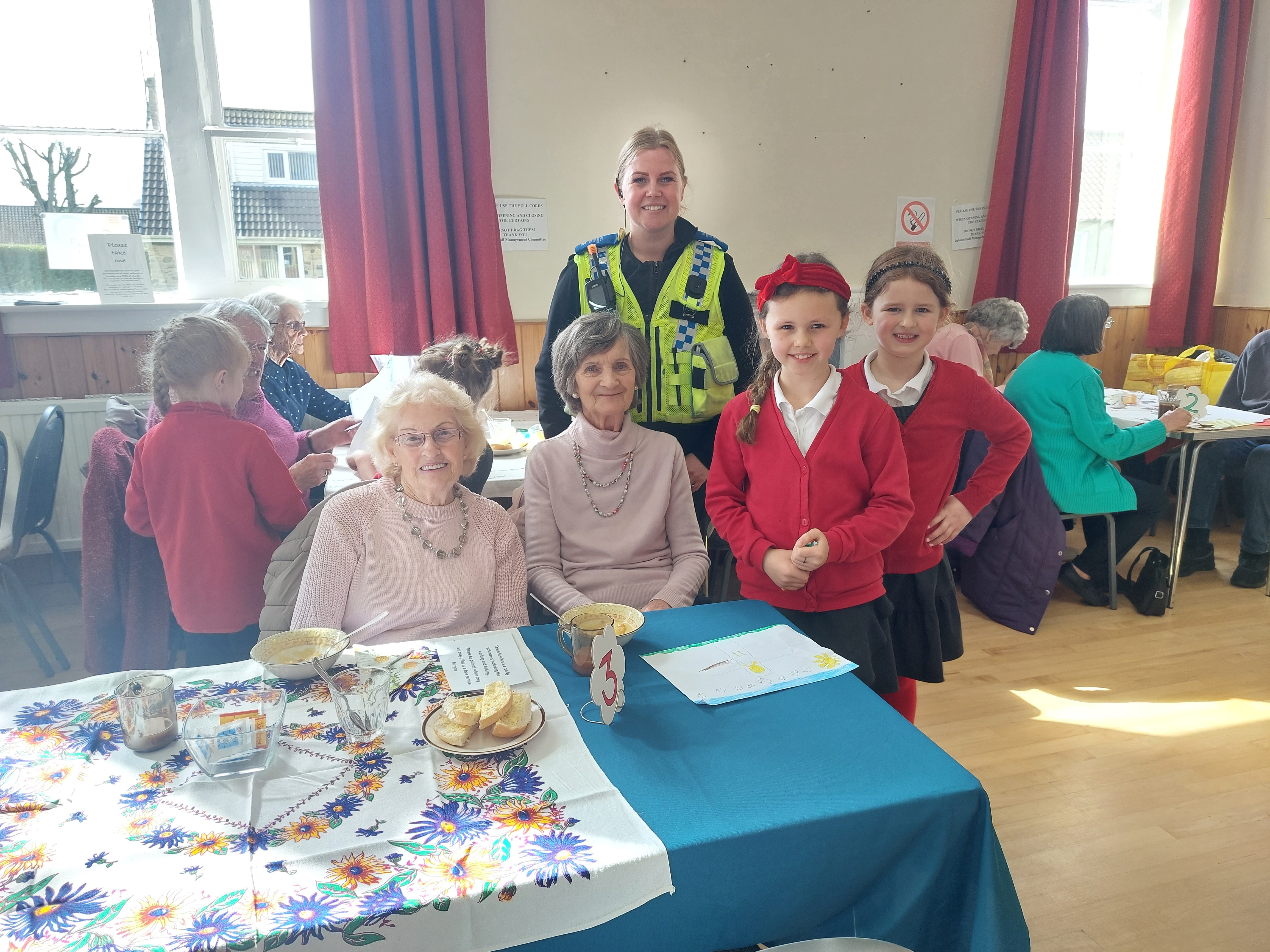 school choir visits elderly people 