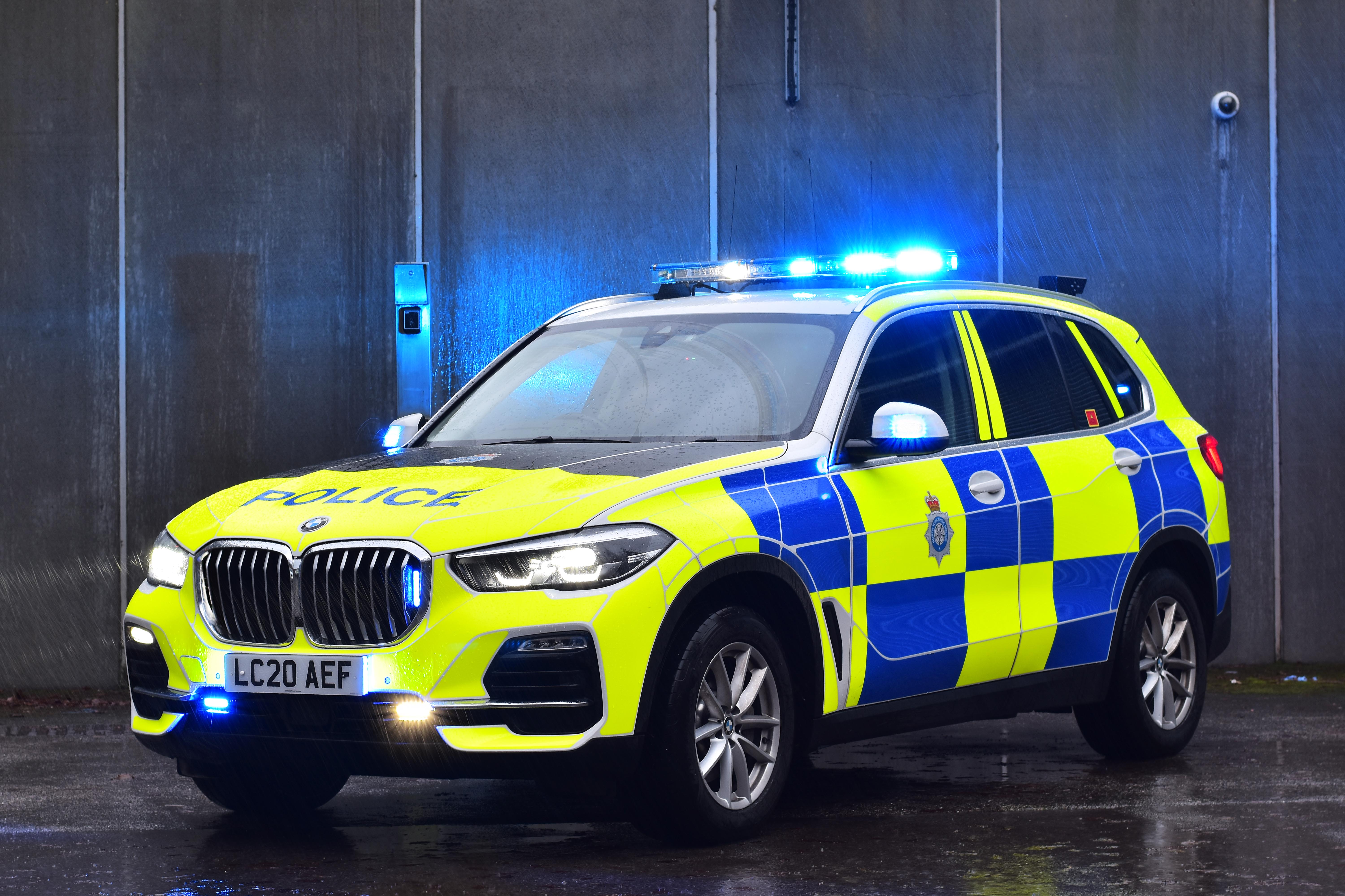 marked police car 