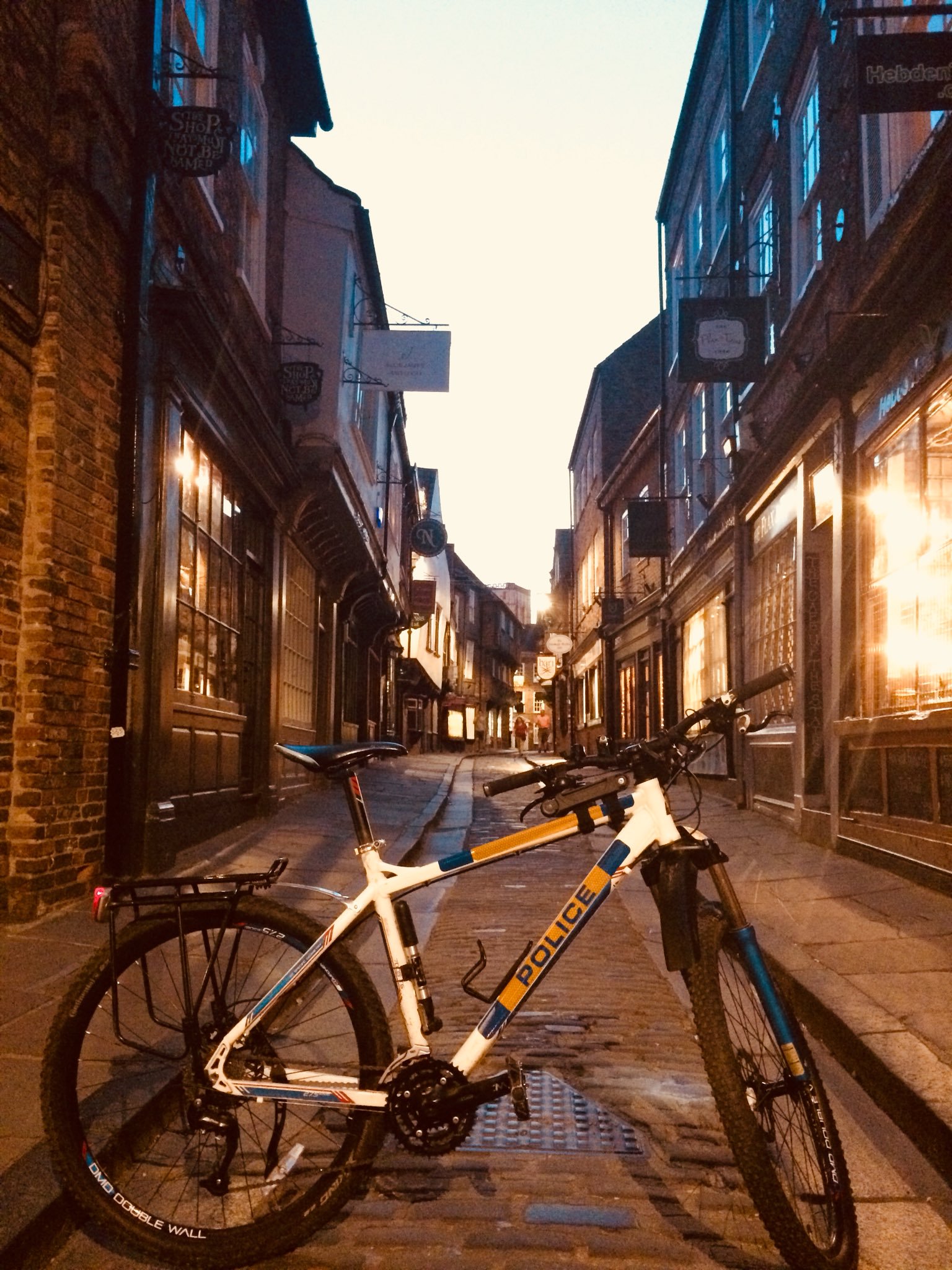 police bike in York