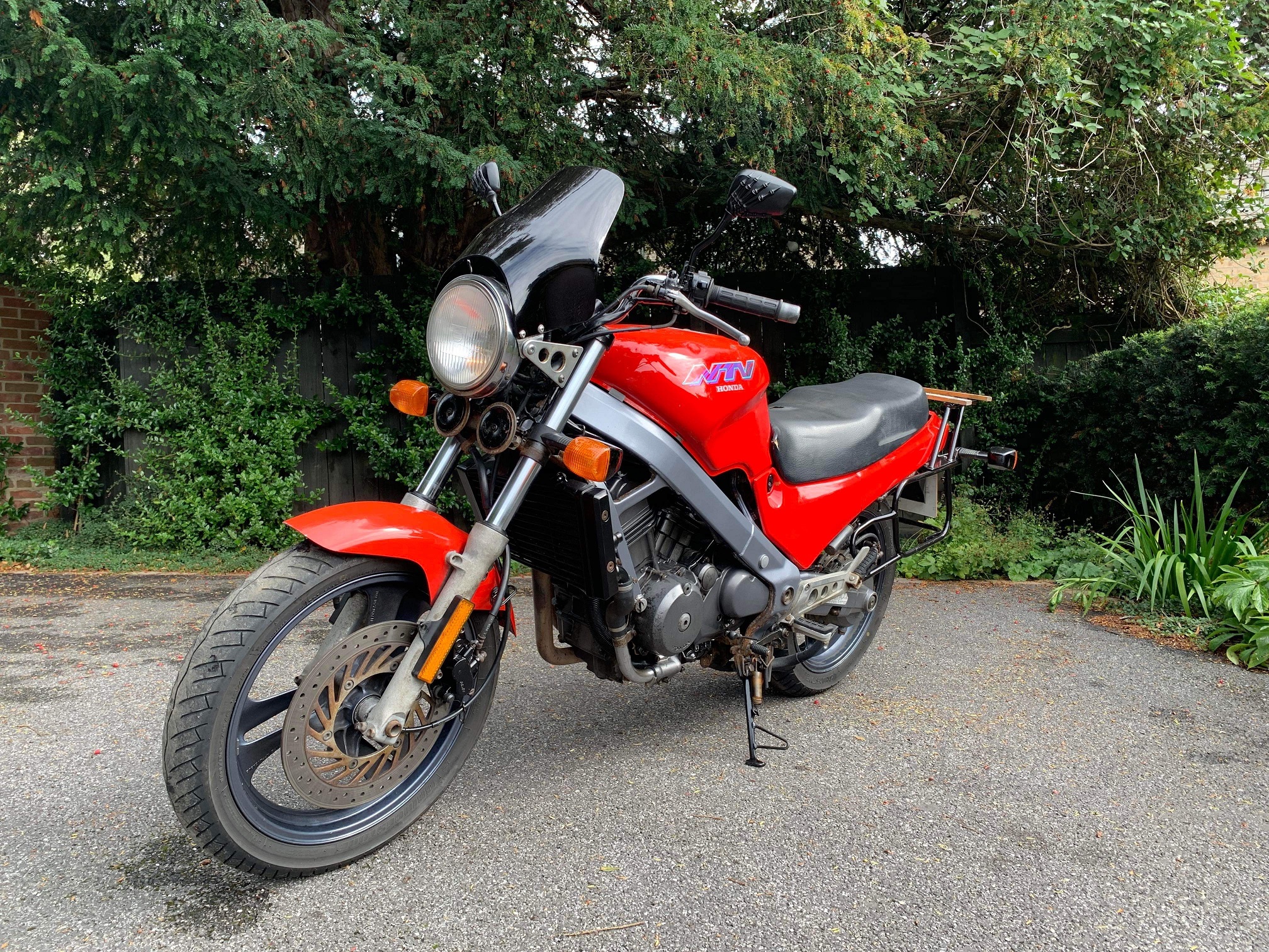 Red motorcycle