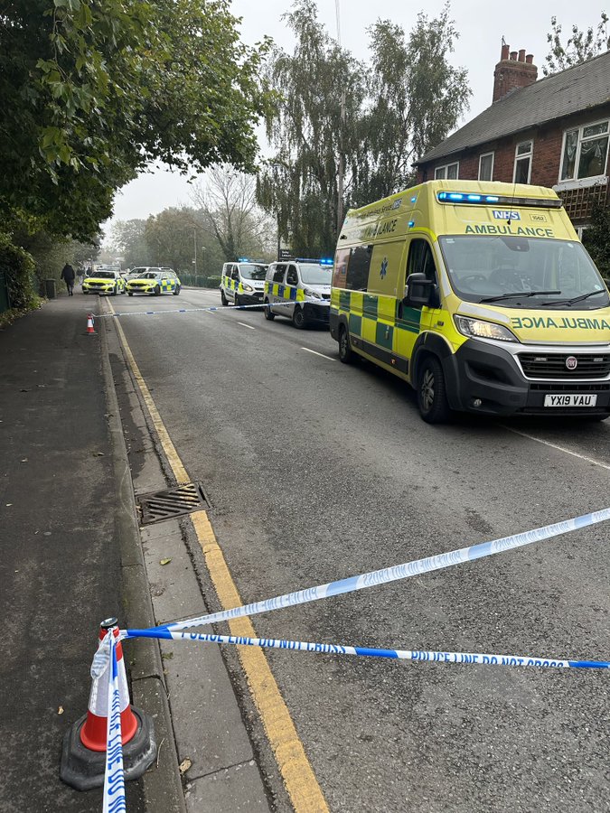 Selby cyclist collision scene 