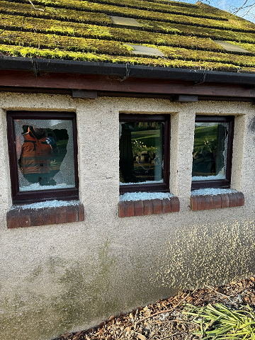 Smashed windows