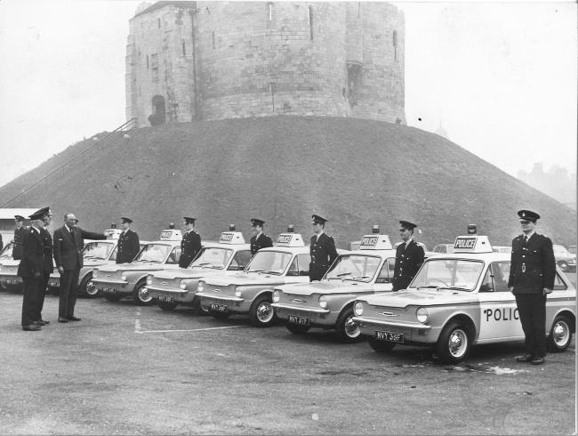 Old police cars