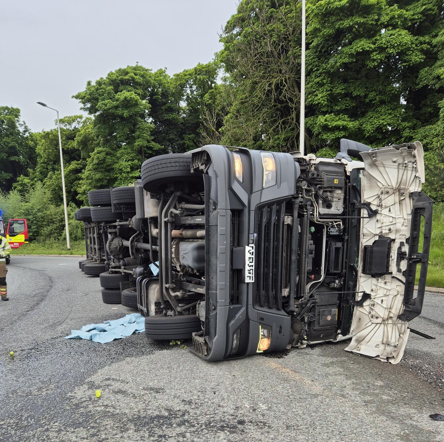 A1(M) lorry crash