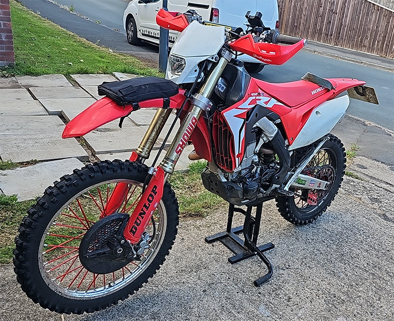stolen motorbike