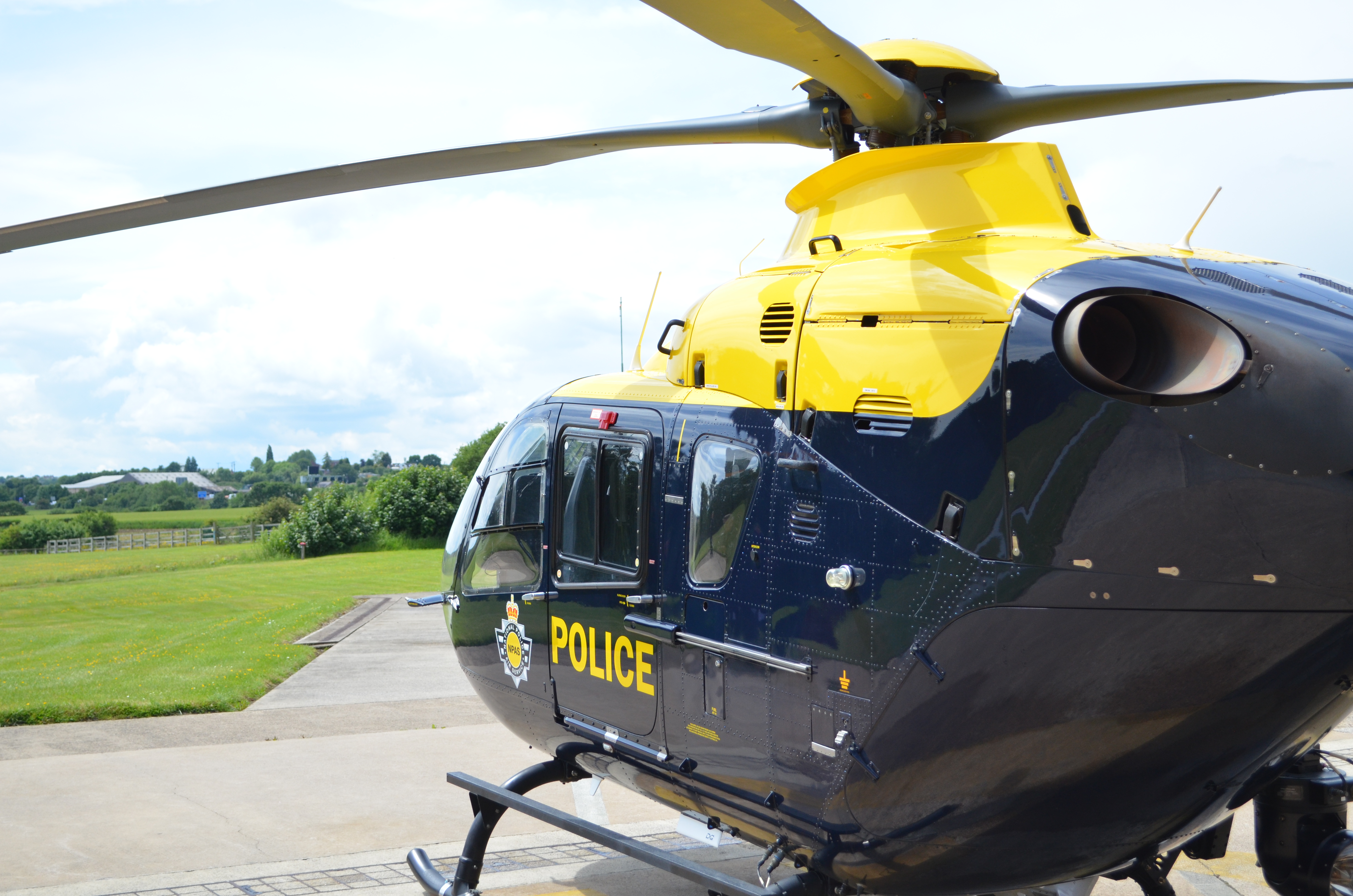 A police helicopter