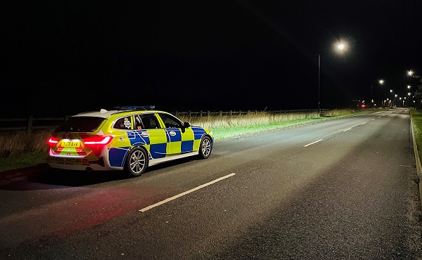 market police car at night 